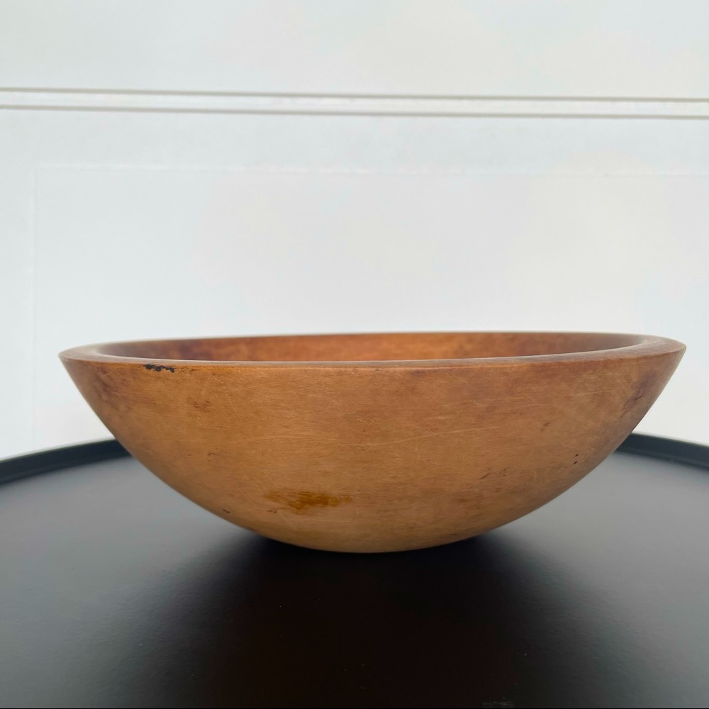 Authentic Vintage Munising Wooden Dough Bowl